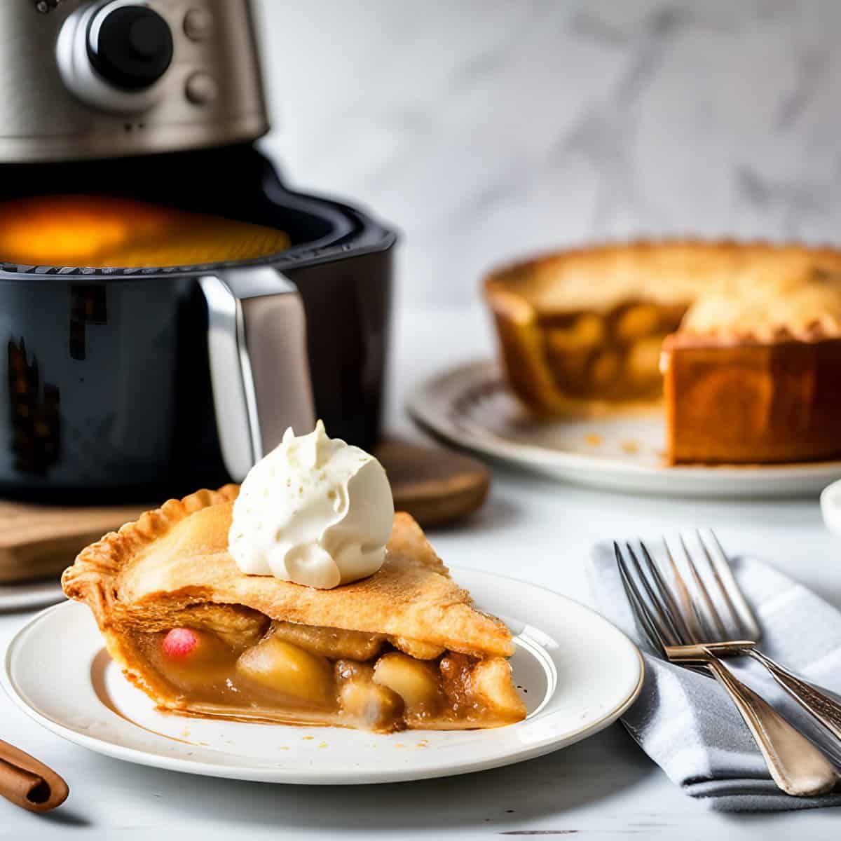 Apfelkuchen aus der Heißluftfritteuse